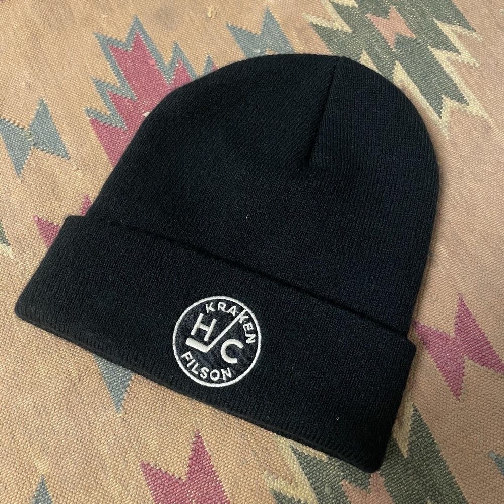 Seattle Kraken Beanie Hat Mens One Size Black NHL Hockey Filson 2023-24 Member